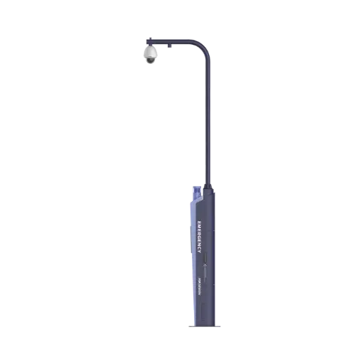 [202756] ESTACION DE PANICO CON INTERCOMUNICADOR IP DS-PEA3M-21H Y SOPORTE PARA CAMARA Y|O PTZ