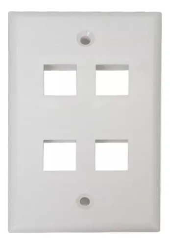 [203013] FACE PLATE | 4 TOMAS | BLANCO | WIREPLUSS | WP-FP04-WHITE