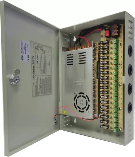 [202227] FUENTE CENTRALIZADA 12V 18 CANALES 30 AMPER CON LLAVES