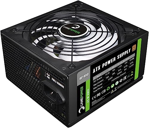 [204350] FUENTE DE PODER CERTIFICADA GAMEMAX 650W 80 PLUS BRONZE BLACK EDITION GP-650