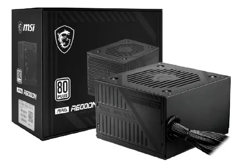 [203445] FUENTE DE PODER | CERTIFICADA | MSI | MAG 600W | A600DN | 80+ WHITE | ATX 240 PINES