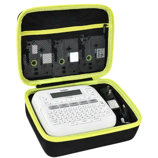 [204384] FUNDA PARA ETIQUETADORAS BROTHER CON SOPORTE PARA CARTUCHOS Y ADAPTADOR