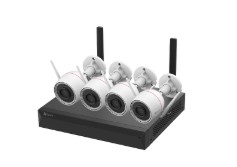 [204326] KIT 4 CAMARAS EZVIZ CS-BW3844-A0E60 | 4MP | BULLET EXTERIOR | INTERIOR | WIFI | VISION NOCTURNA COLOR | SOPORTA MICROSD