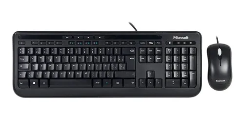 [201517] KIT DE TECLADO Y MOUSE | MICROSOFT | DESKTOP 600 | ALAMBRICO | USB | NEGRO