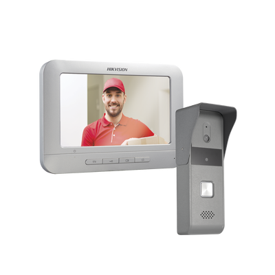 [202768] KIT DE VIDEOPORTERO DS-KIS203T |PANTALLA A COLOR 7" |MICROFONO INCORPORADO |ALTAVOZ | EXTERIORES