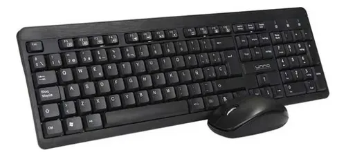 [201569] KIT TECLADO Y MOUSE UNNO TEKNO USB-OPTICO ESPAÑOL NEGRO KB6721BK