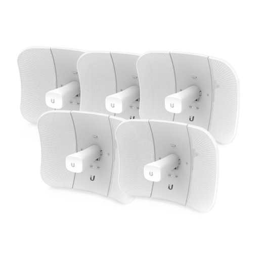 [203909] LBE-5AC-GEN2-5 PACK 5 ANTENAS LITEBEAM 2X2 MIMO AIRMAX AC GEN2 CPE HASTA 450MBPS 5GHZ (5150 - 5875 MHZ).