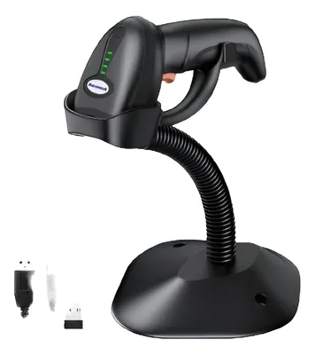 [202301] LECTOR DE CODIGO DE BARRAS ADVANCED, LASER LS-5000 USB, W|STAND NEGRO, 32 BITS