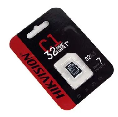 [202793] MEMORIA MICRO SD HIKVISION HS-TF-C1|32G | CAPACIDAD 32 GB | INTERFAZ MICROSDHC | VELOCIDAD DE LECTURA 92 MB