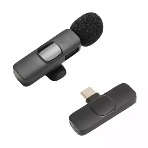[203322] MICROFONO LAVALIER K9 INALAMBRICO PORTATIL IPHONE| ANDROID 2 EN UNO