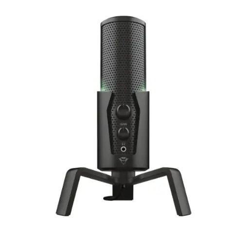 [201820] MICROFONO | TRUST | GXT 258W FYRU | 4 EN 1 | 30HZ- 18000HZ | LED | USB | NEGRO