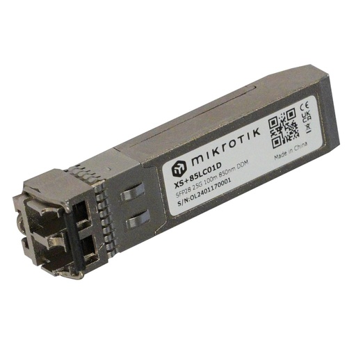 [204414] MIKROTIK  MODULO  TRACEPTOR  XS+85LC01D  5000MBIT/S  SFP28  850 NM  UTEPO
