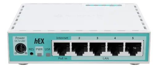 [204173] MIKROTIK  ROUTERBOARD  E50UG  5 PUERTOS  GIGABIT  ETHERNET  1 PUERTO  USB  512MB  RAM