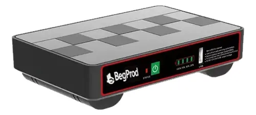 [203297] MINI UPS | BEGPROD | ECOP18-12000M | 12000MAH | 18W | 5V | 9V | 12V | USB PARA ROUTER MODEM | CCTV PVENTA