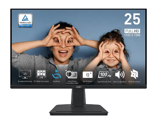 [204259] MONITOR | MSI | MP251 | 24.5" | 100HZ | 1920x1080 | FHD