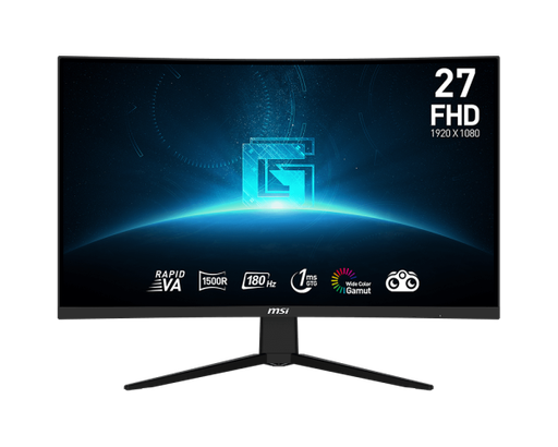 [204127] MONITOR MSI GAMING CURVO  27" GAMING C27C3F / FULLHD / 1920X1080 / 180HZ / VA / 2XHDMI / DP-PORT NEGRO                  