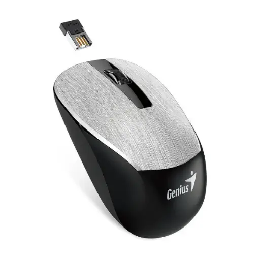 [203062] MOUSE GENIUS NX-7015 3 BOTONES INALMBRICO PLATA