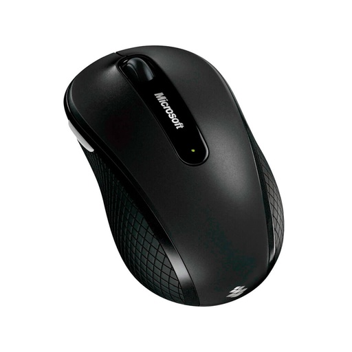 [201516] MOUSE MICROSOFT INALAMBRICO MODERNO MOVIBLE 4 BOTONES NEGRO