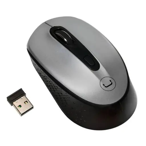 [201439] MOUSE UNNO TEKNO MS6528SV CONTOUR INALAMBRICO PLATA