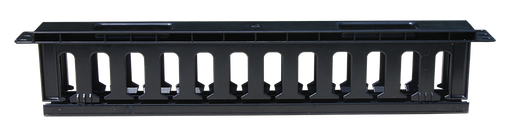 [203995] ORGANIZADOR HORIZONTAL STC 1RU PLASTICO 19" CON TAPA NEGRO STC-C01U