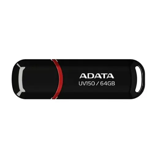 [204202] PENDRIVE ADATA 64GB USB 3.0 COLOR NEGRO AUV-150-64G-RBK