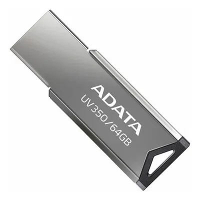 [204200] PENDRIVE ADATA 64GB USB 3.0 COLOR PLATA AUV-350-64G-RBK