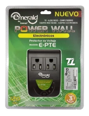 [200639] PROTECTOR DE VOLTAJE E-PTE P|ELECTRONICOS 120VAC ULTIMA GENERACION MARCA TONAL