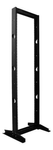 [203638] RACK ABIERTO DE PISO ONLINK 2 POSTES 42U 2.10 MTS NEGRO METALICO