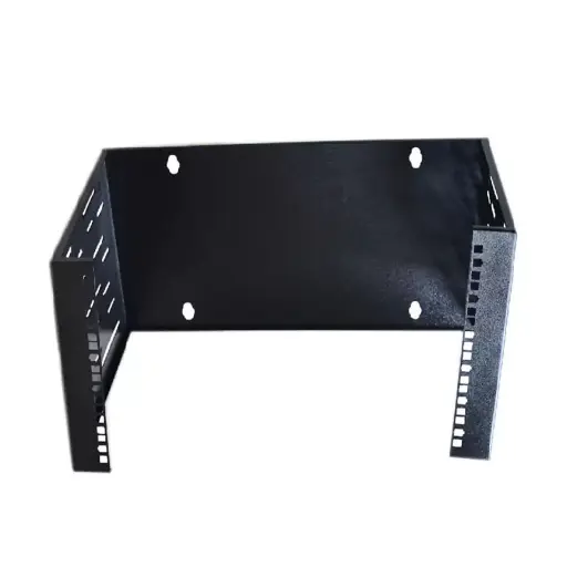 [202980] RACK DE PARED ABIERTO 6 NIDADES METALNET NEGRO MET-RAB-6U-NG