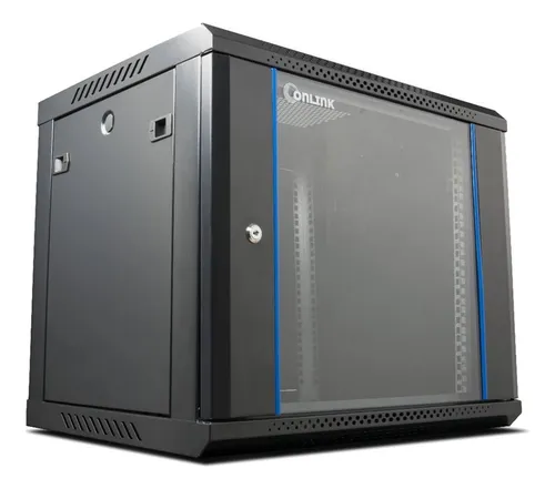 [202999] RACK DE PARED CERRADO 9U 600X450X501MM CON PUERTA DE VIDRIO OL-WS6409