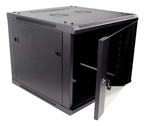 [204146] RACK DE PARED CERRADO CON PUERTA DE VIDRIO STC 9 UNIDADES STC-R-WMC-6060-9U