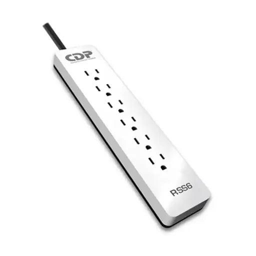 [203079] REGLETA CDP | R-SS6 | 1850W | PROTECCION CONTRA PICOS Y SOBRECARGAS