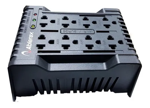 [201719] REGULADOR VOLTAJE ABLEREX AB-R1208USB 1200VA 600W 120V AVR 8 TOMAS Y 5 TOMAS DE CARGA USB