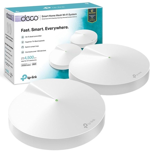 [201950] ROUTER TPLINK DECO M9 WIFI-MESH EXTENSOR 2.4-5GHZ TRIPLE BANDA WAN 2 PACK