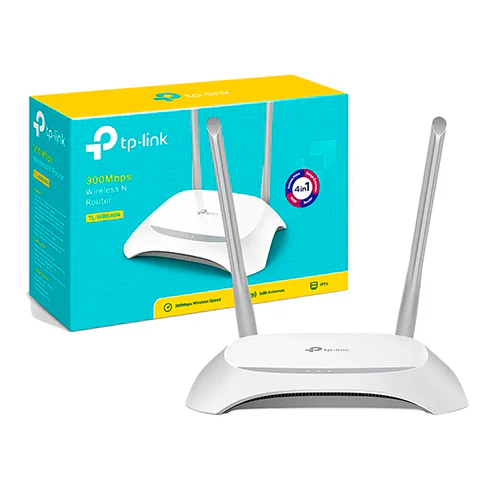 [201956] ROUTER TPLINK WR840N N300MBPS 2.4GHZ 4 PUERTOS LAN 1 WAN 10|100 2 ANTENAS