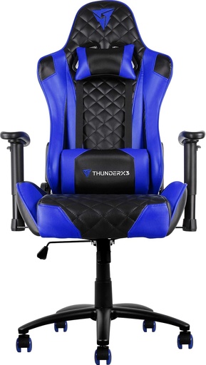 [202003] SILLA AEROCOOL GAMING THUNDERX3 TEGC12 | ERGONOMICA | SOPORTE LUMBAR - CUELLO | RECLINABLE | POSA BRAZOS AJUSTABLE | NEGRO-AZUL