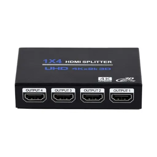 [201963] SPLITTER HDMI A HDMI 1X4 2K|4K FHD 4 SALIDAS