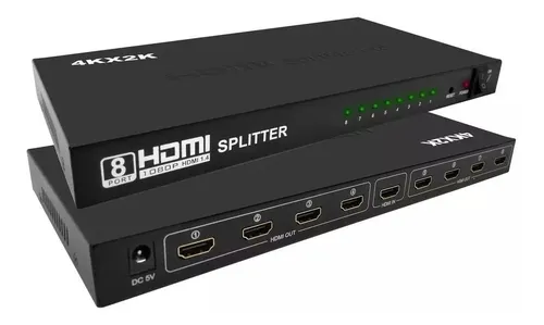 [203715] SPLITTER HDMI A HDMI 1X8 2K|4K FHD 8 SALIDAS