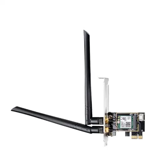 [203823] TARJETA DE RED CUDY WE3000 WIFI 6 BLUETOOTH 5.2 PCI EXPRESS GIGABIT AX3000 2 ANTENAS