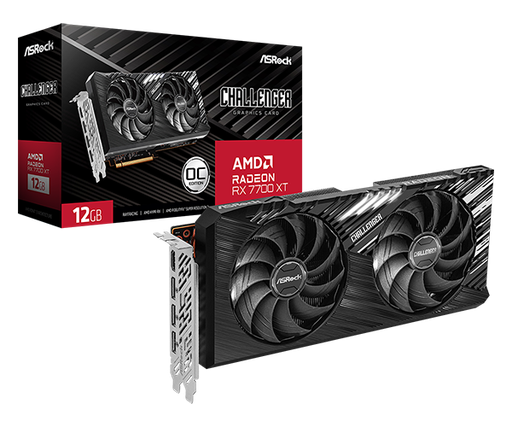 [203729] TARJETA DE VIDEO ASROCK CHALLENGER AMD RADEON RX7700 XT 12GB HDMI-DPORT