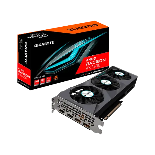 [203944] TARJETA DE VIDEO GIGABYTE EAGLE AMD RADEON RX6600 8GB GDDR6 PCIE 4.0 128BIT