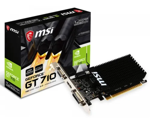 [200954] TARJETA DE VIDEO MSI GEFORCE 1GB GT710 954M DDR3 128 BITS VGA DVI HD