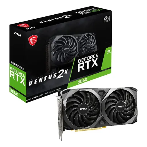 [203117] TARJETA DE VIDEO MSI VENTUS 3050 8GB GDDR6 DUAL FAN