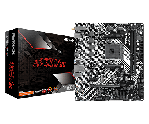 [202232] TARJETA MADRE ASROCK A320M|AC AM4 WIFI BLUETOOTH