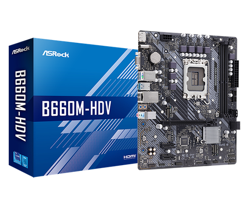 [203543] TARJETA MADRE ASROCK B660M-HDV MATX LGA1700 2XDDR4-5066 UHD XE PCIE 4.0 2X M2