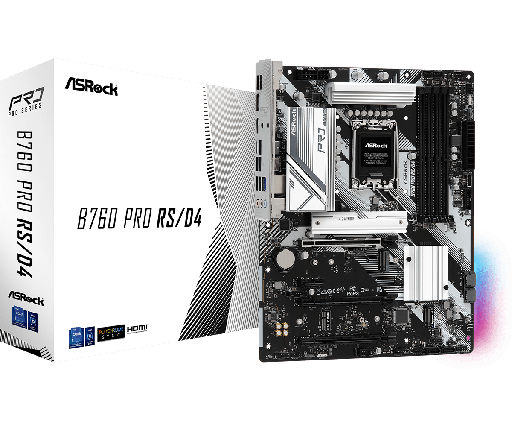[203525] TARJETA MADRE ASROCK B760 PRO RS|D4 M-AXT WIFI LGA1700 12|13|14 GEN