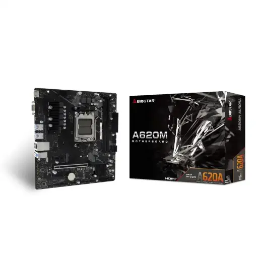 [204365] TARJETA MADRE BIOSTAR A620MH SOCKET AM5 DDR5 SERIE 7000 - 9000