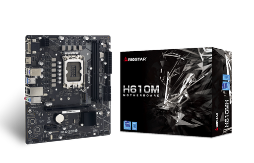 [201859] TARJETA MADRE BIOSTAR H610MH SOCKET 1700 M2 2 DIMM DDR4