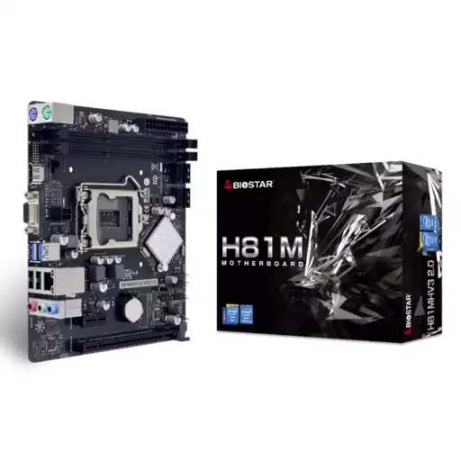 [203217] TARJETA MADRE BIOSTAR H81M-VE 1150 DDR3 HDMI 4TA GEN