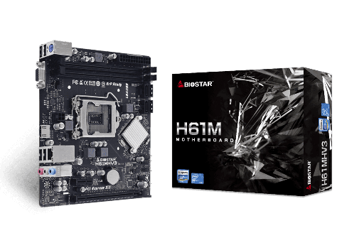 [202206] TARJETA MADRE BIOSTAR INTEL H61 LGA1155 2XDDR3 1600 4XSATA 8XUSB
